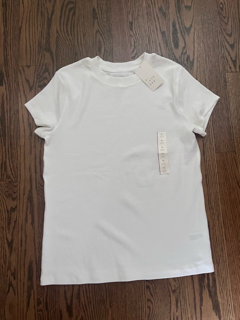 a new day White Short Sleeve Crewneck Tee - Minimalist Classic